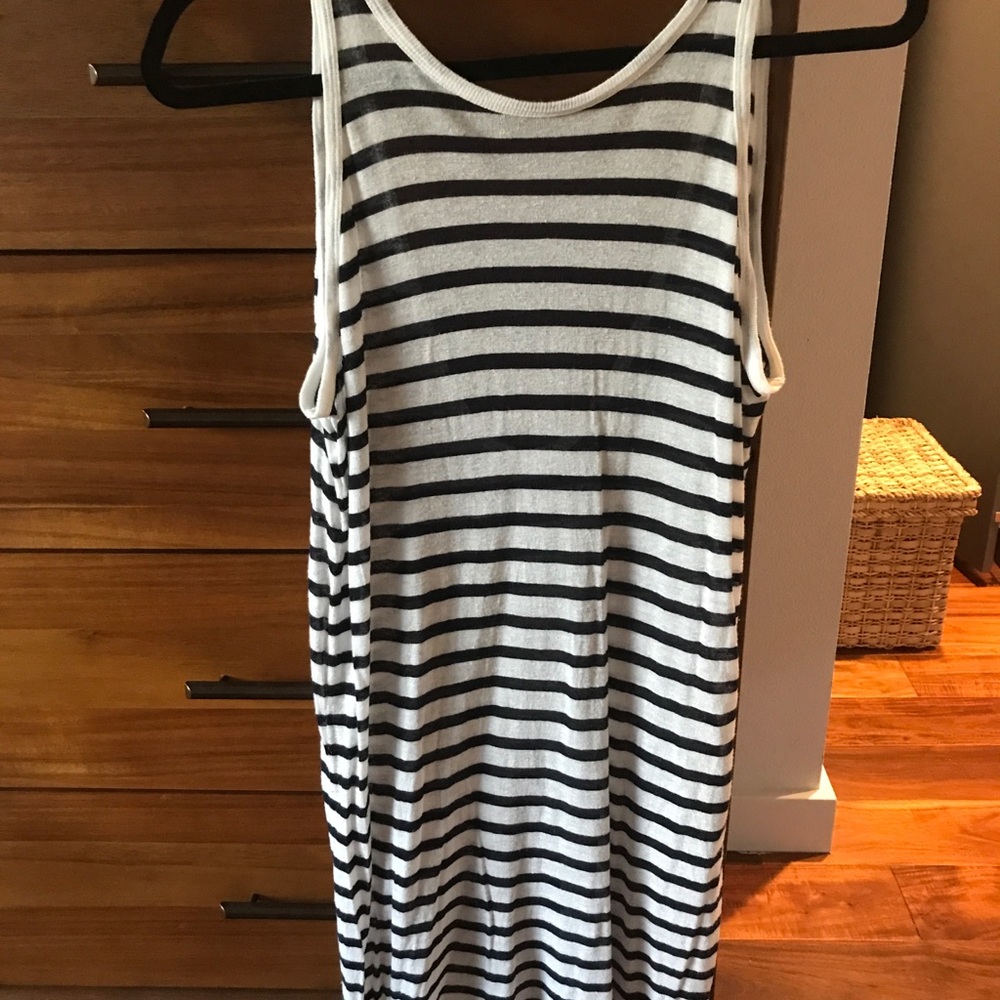 Striped Slub Jersey Mini Dress T by Alexander Wang